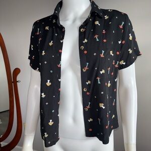 No Boundaries Black Floral Crop Top